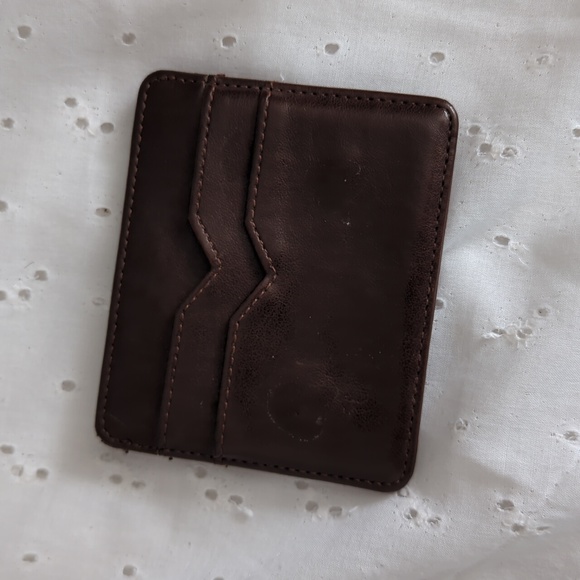 Leather slim wallet for cards - Picture 2 of 2